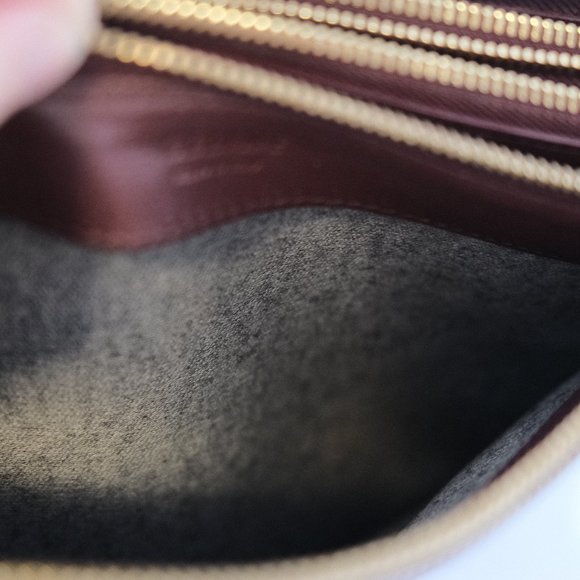 Celine Lambskin Large Trio Crossbody Bag Burgundy - Picture 11 of 11